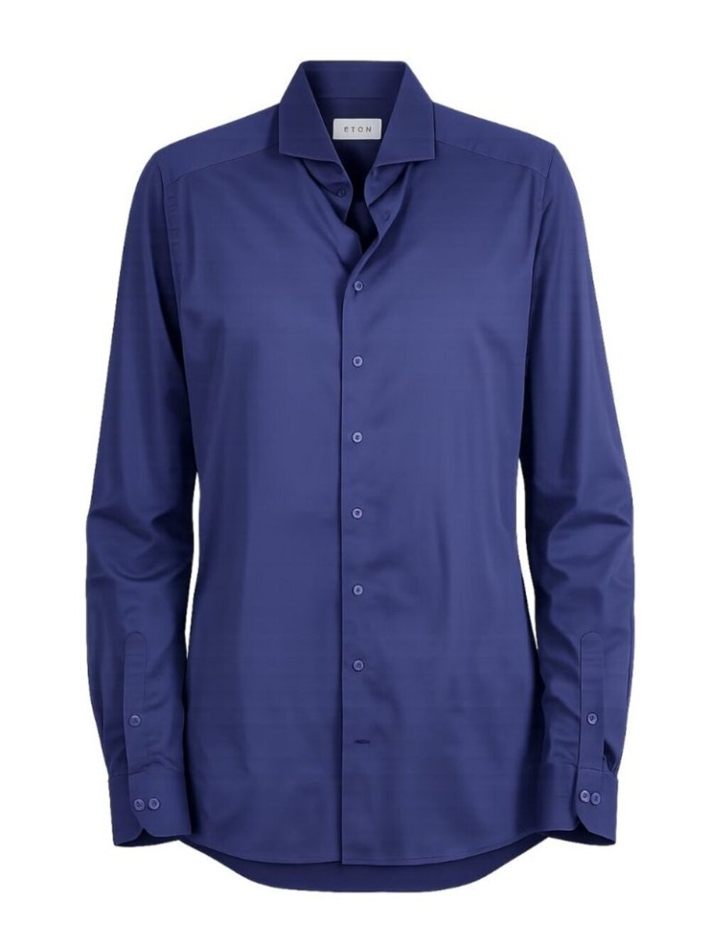 Eton Slim Fit Dress Shirt Navy 16.5 42 Luxury Business Formal Mens Minimalist